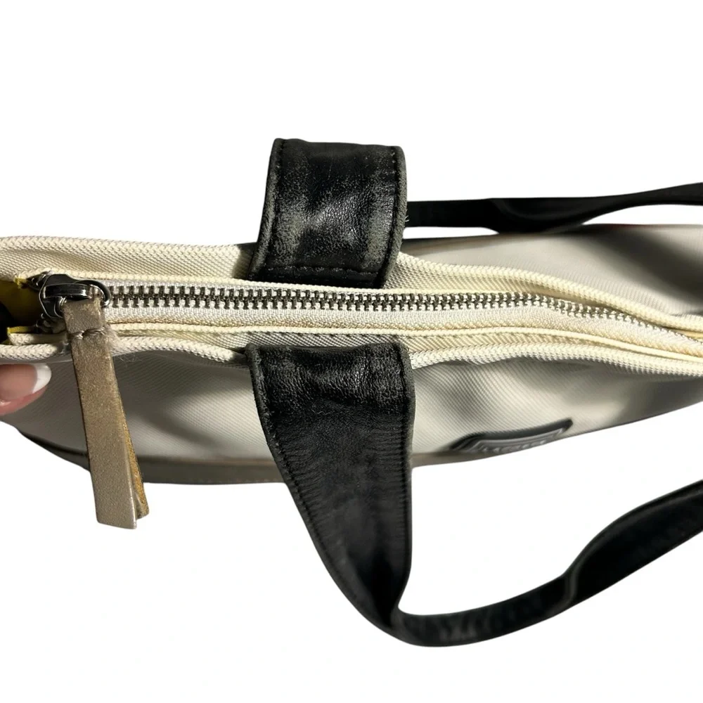 Lacoste Horizontal Shopping Bag Black and IvoryTote